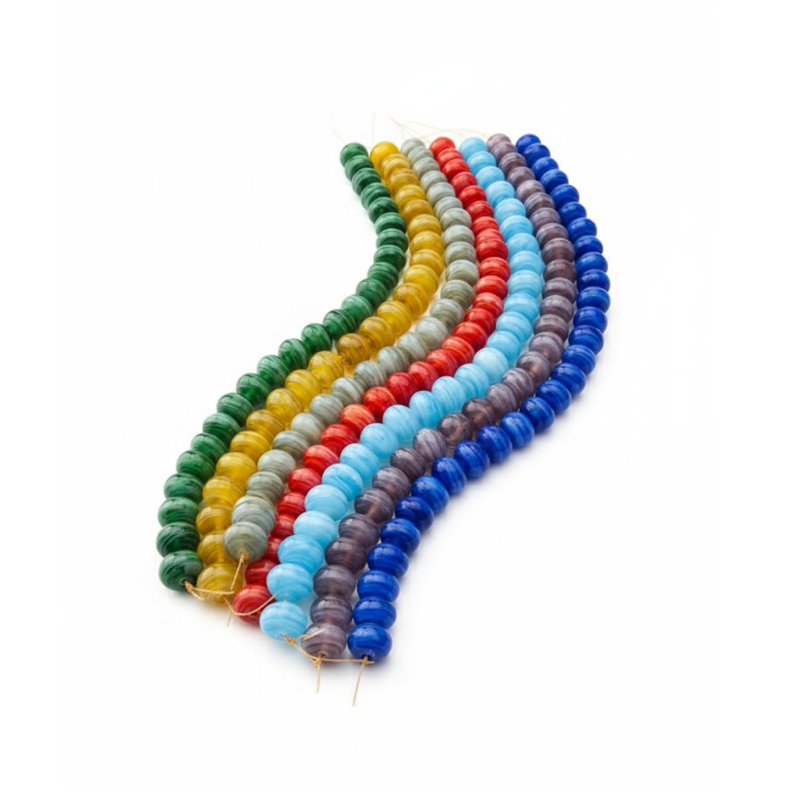 80 pcs 16mm Lamp work glass beads mix color, Duty paid door delivery.