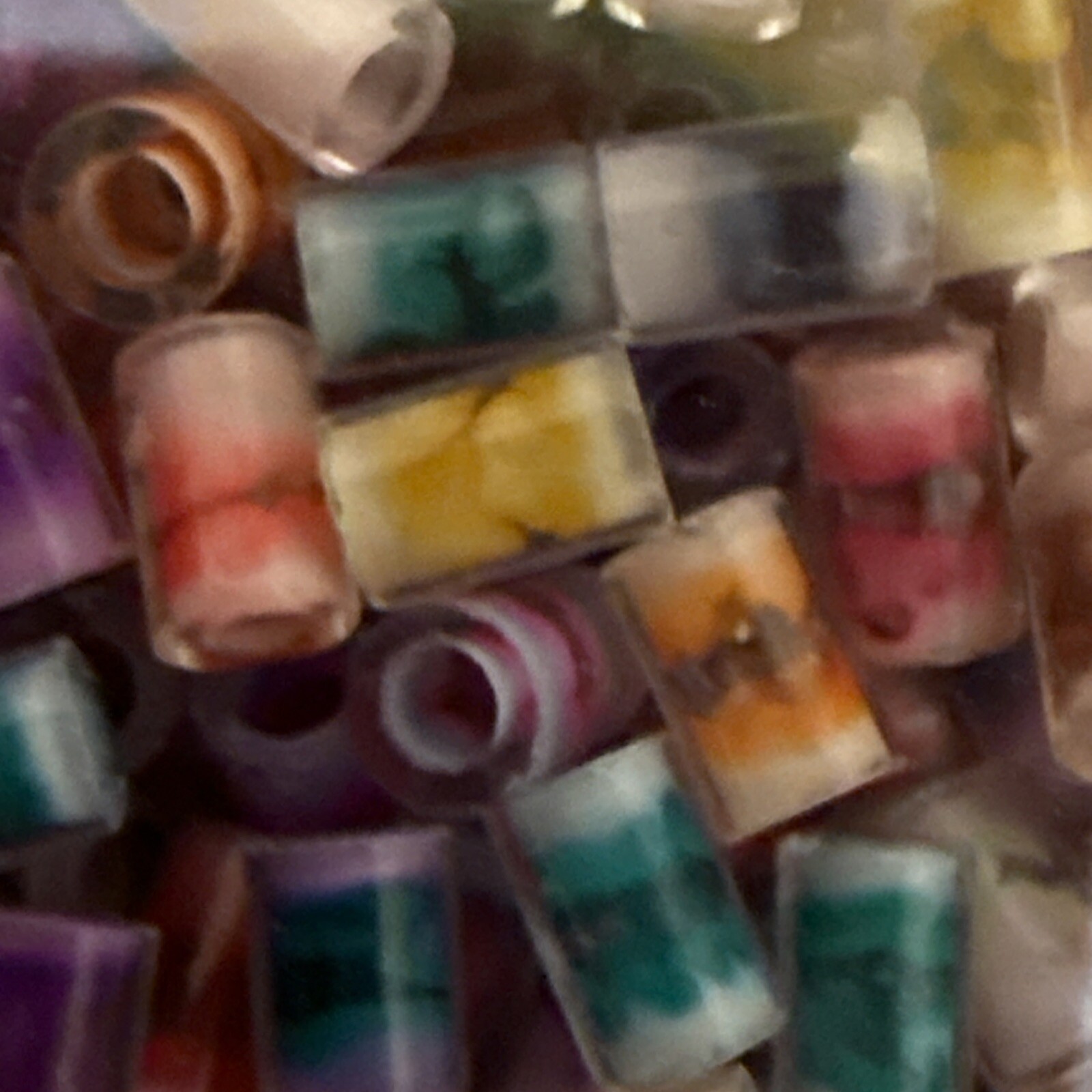 3mm Glass Tube Barrel Beads High Quality Ships From Usa 200 Pc.