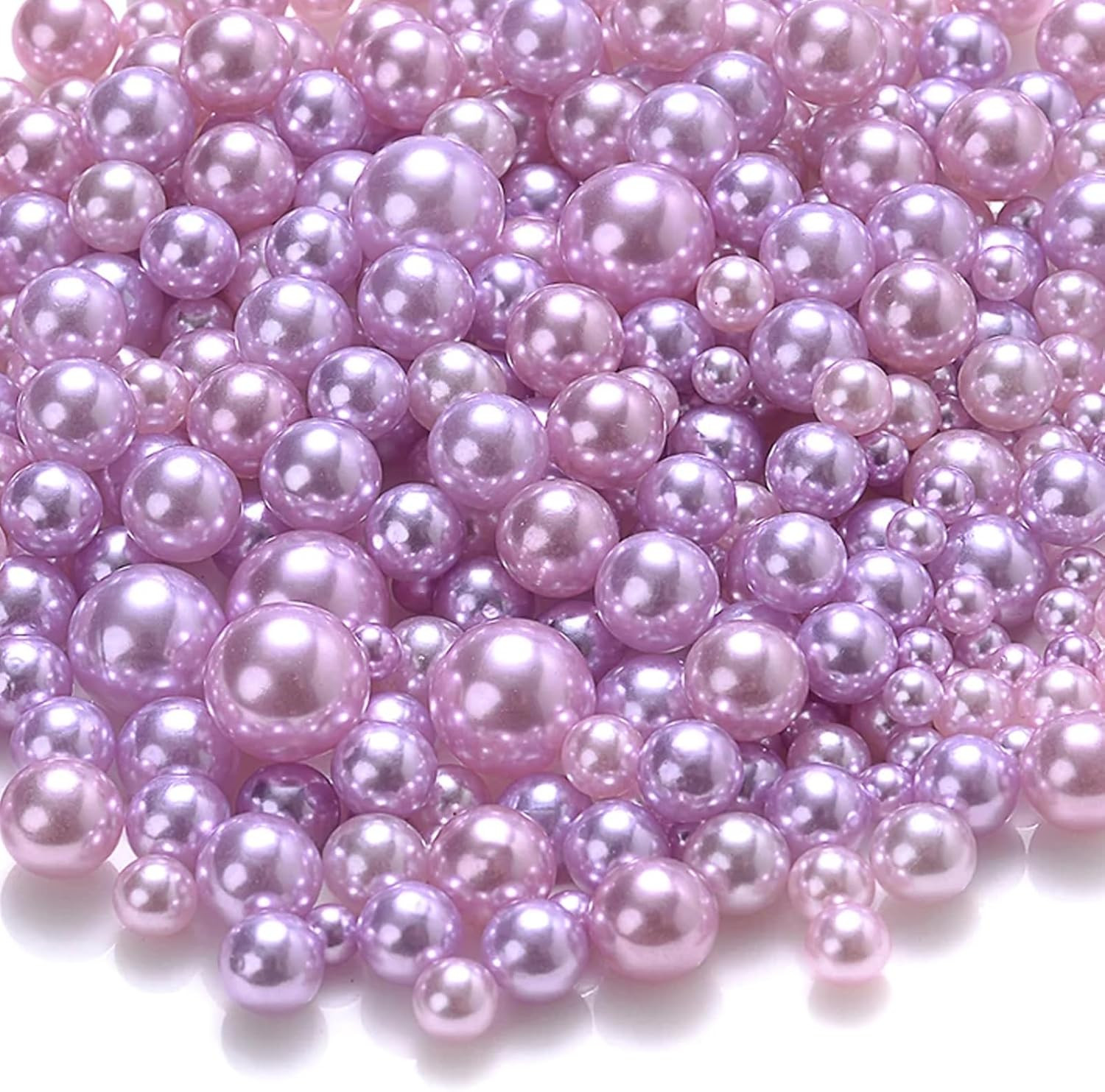 1000PCS No Hole Pearls, 3-8MM Black round Beads for Crafts No Hole, Faux Makeup