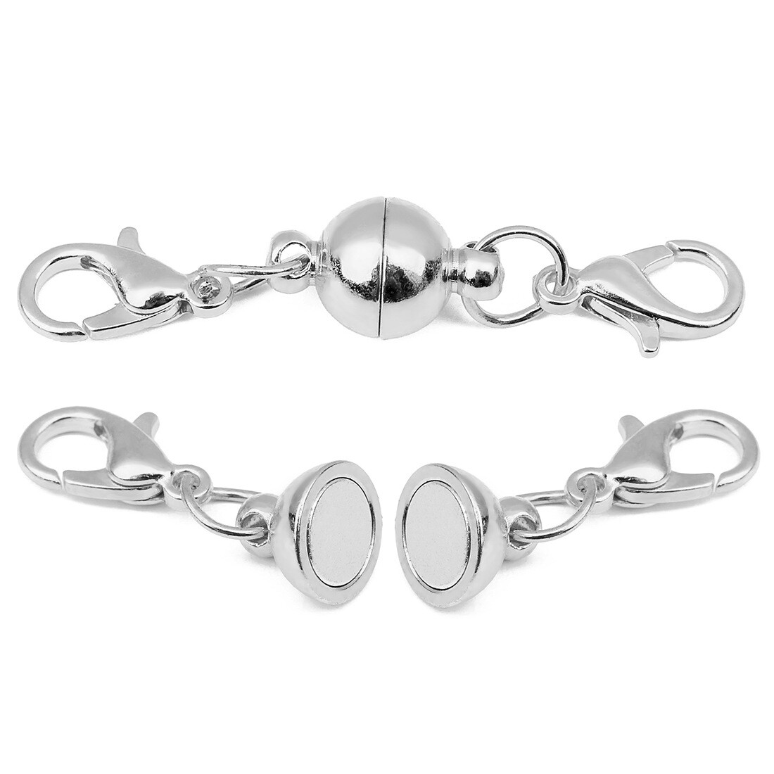 5Pcs Ball Magnetic Clasps Necklace Bracelet Extender Clasps Jewelry Findings