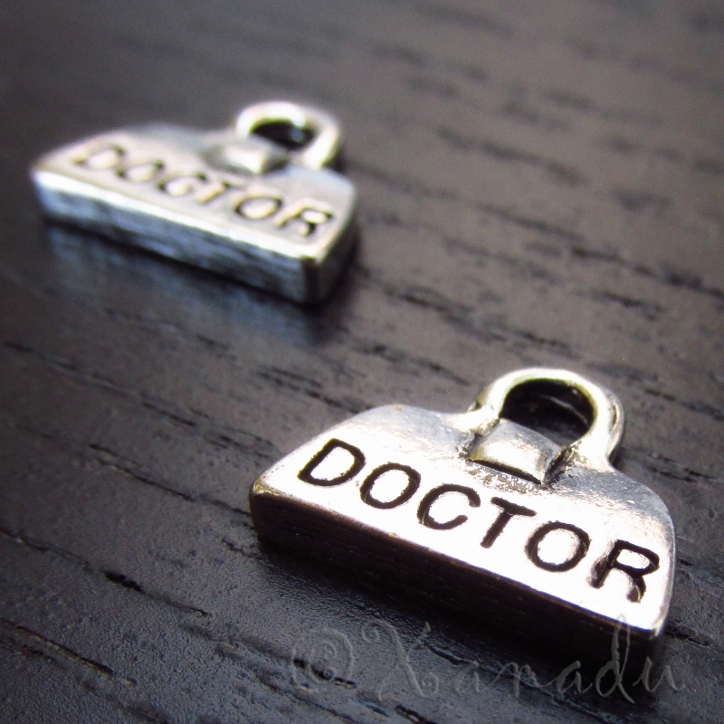 Doctor Bag Wholesale Antique Silver Plated Charm Pendants C7661 – 5, 10 Or 20PCs