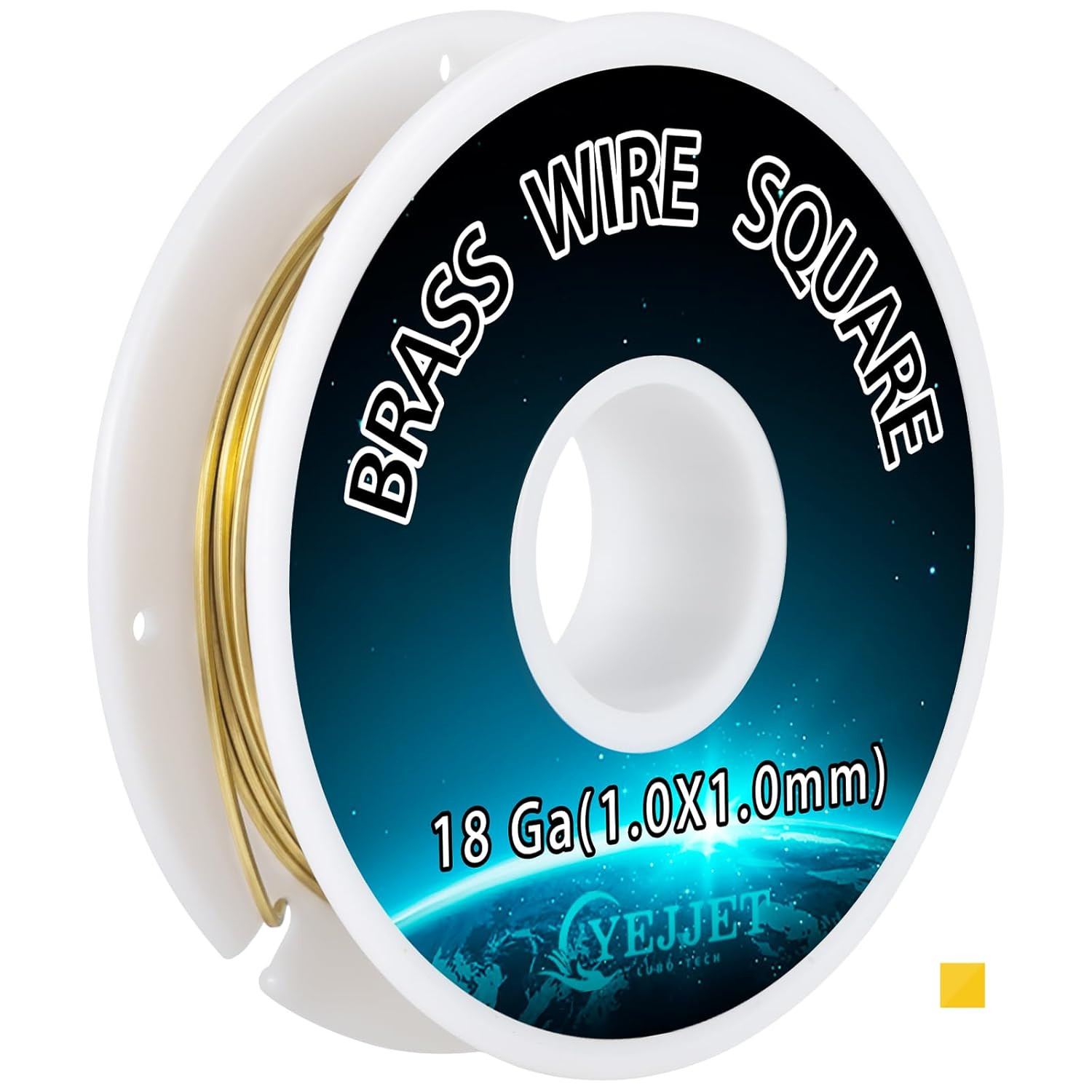 Square Brass Wire 18 Gauge 1.0X1.0Mm (30 Feet) – Jewelry Crafting Wire for Metal
