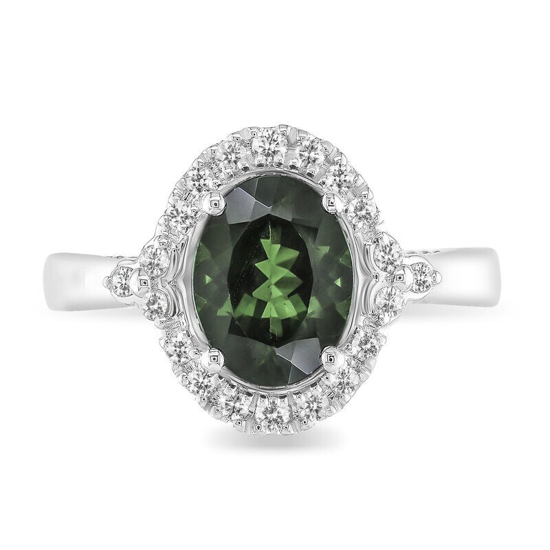 925 Sterling Silver Oval Chrome Diopside Gemstone dainty Wedding Promise Ring