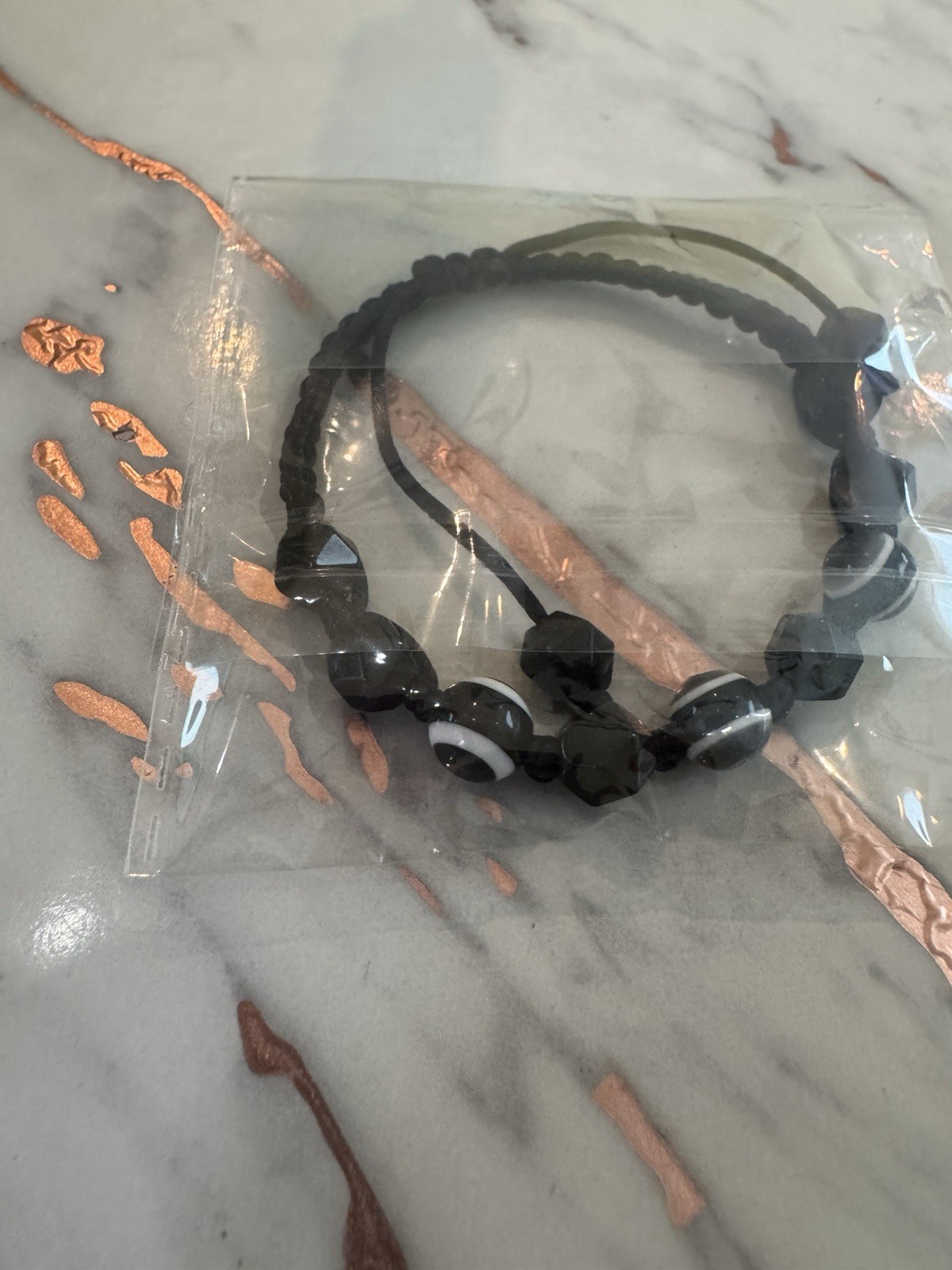 Lightock Evil Eye Bracelet Obsidian Amulet Essential Oil Diffuse