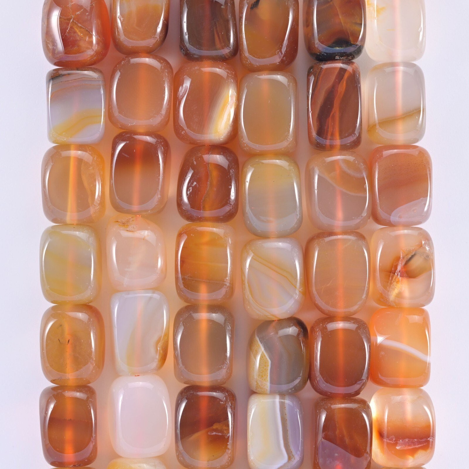Natural Gemstones Rectangle Cube Nugget Beads Size 9mm to 14mm