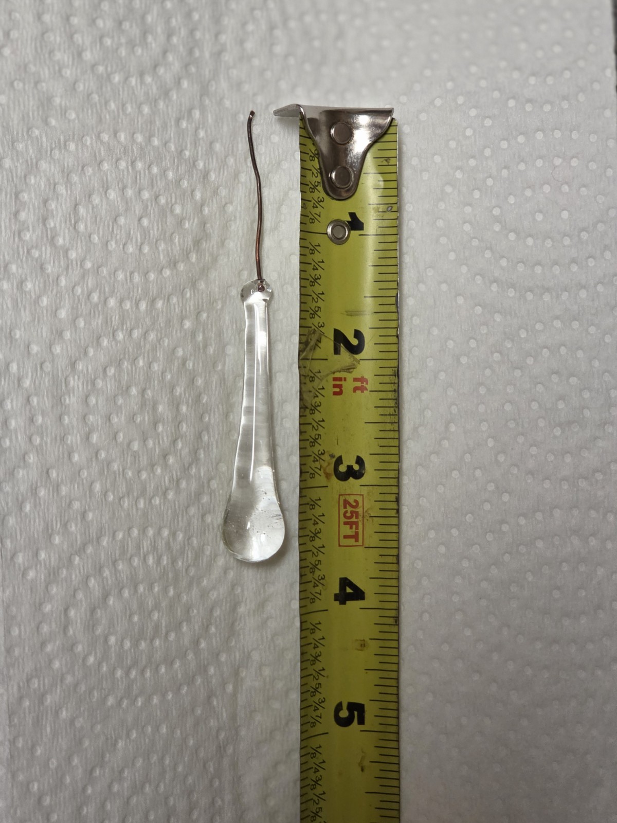100 Clear Tear Drop Glass Chandelier Lamp crystals – 2 3/8”