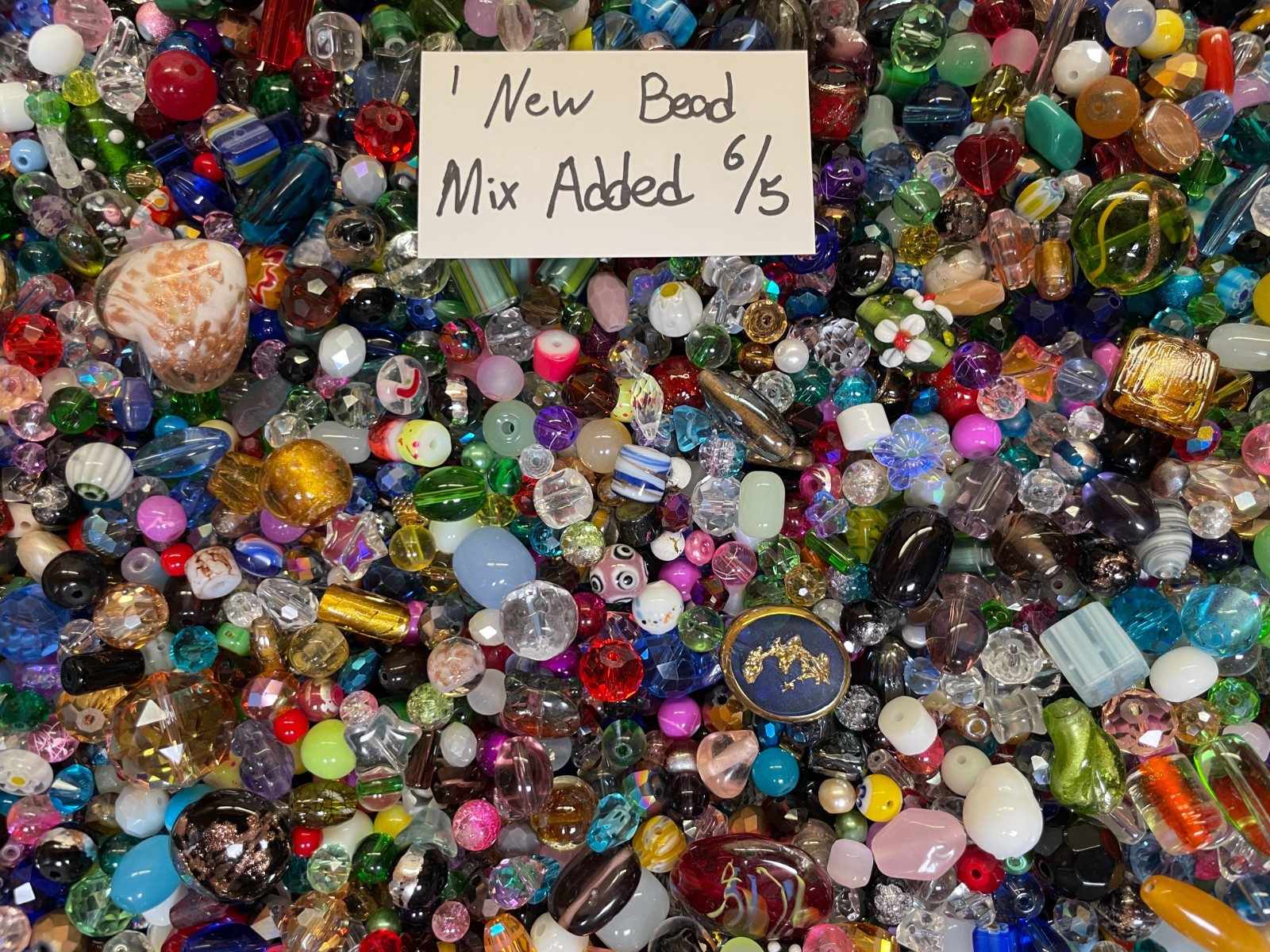 *~200~💕 Piece Glass Loose Beads*7oz+ Bulk Mixed Lot #1 Craft Jewelry!!!😀
