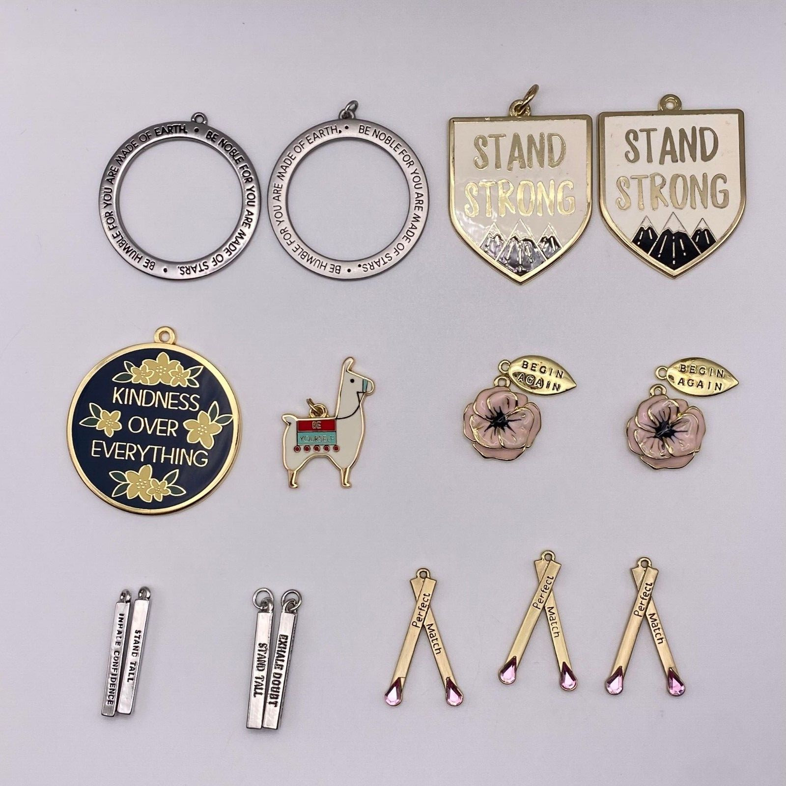 15pcs Jewelry Pendant Trinket Metal Charms Assorted Design DIY Jewelry Making