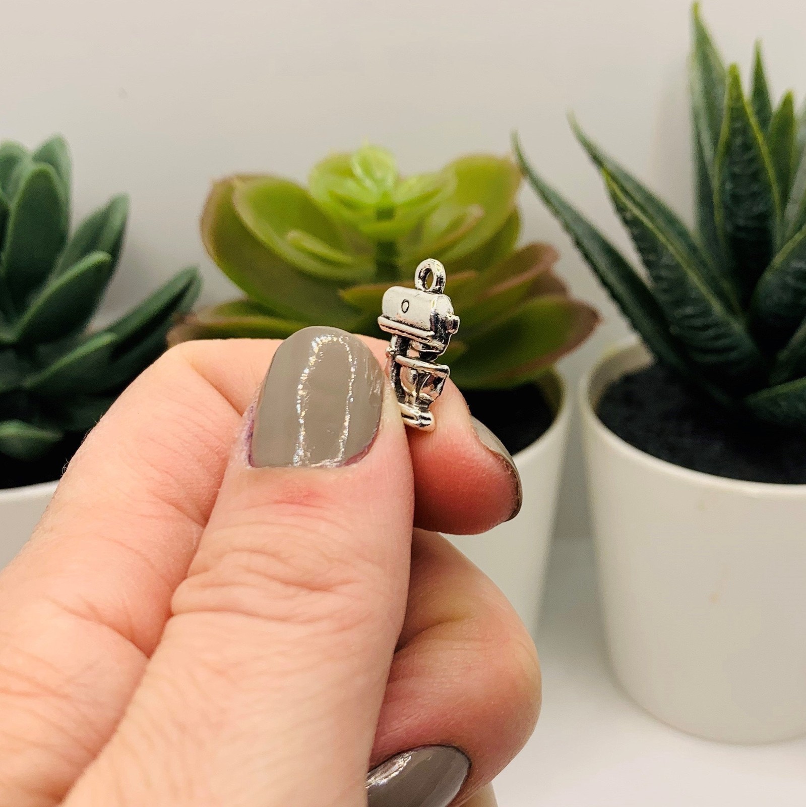 Silver Mixer Baking Charms, 16x11mm – US Seller