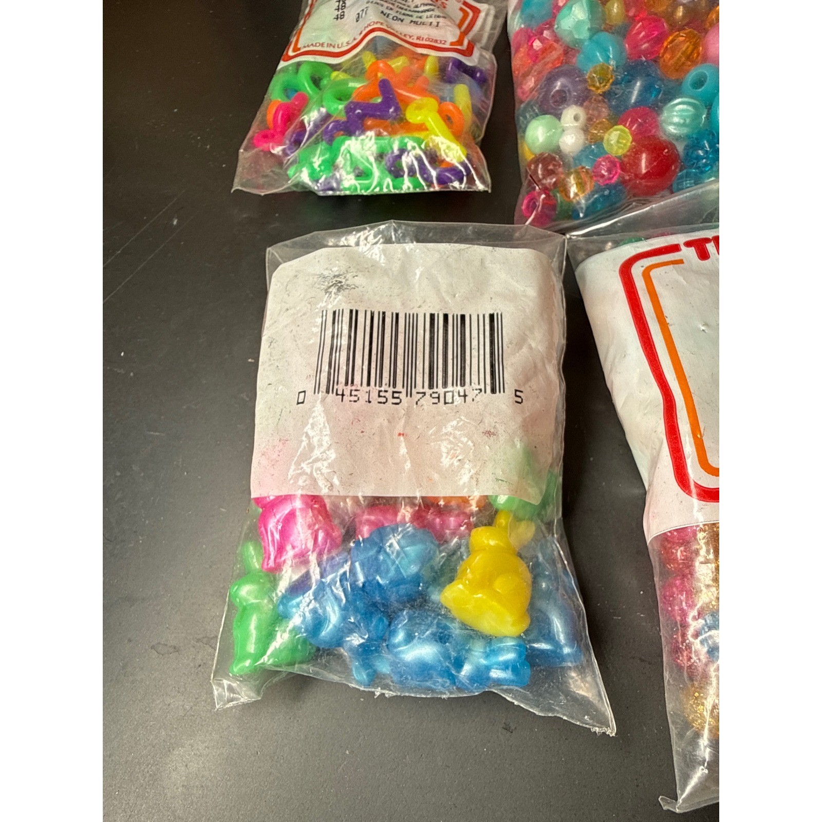 The Beadery Craft Products Mixed Bead Lot Pony Alphabet Safari Marine 6 Packs
