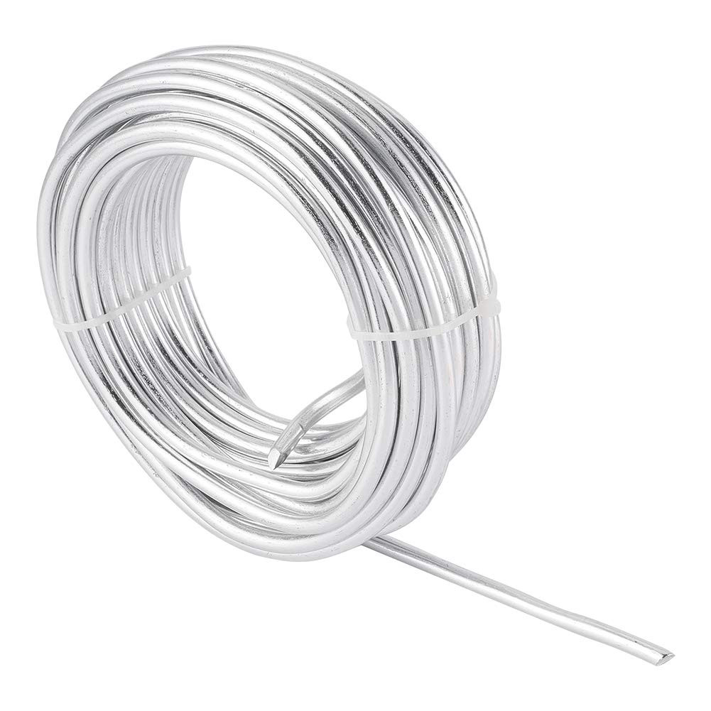 5 Gauge Aluminum Wire 5Mm Thickness Silver Color Flexible Metal Floral Wrapping