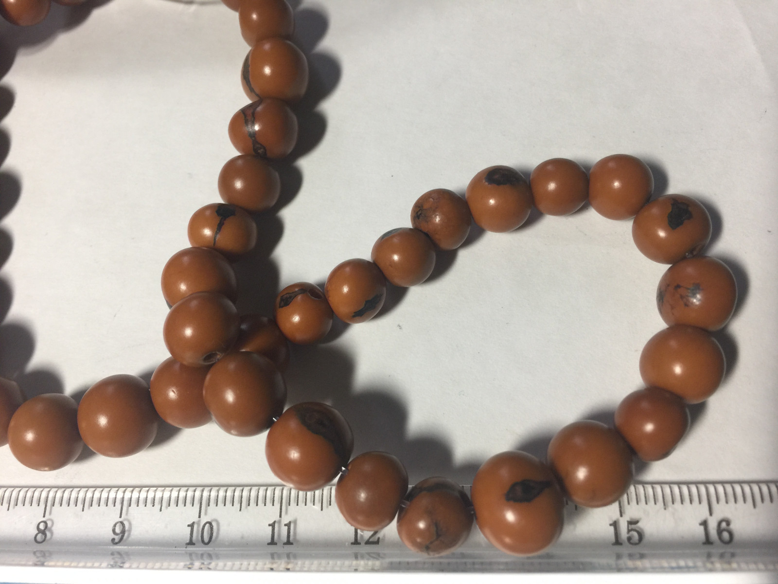 Round Tagua Nut Beads 7mm to 12mm