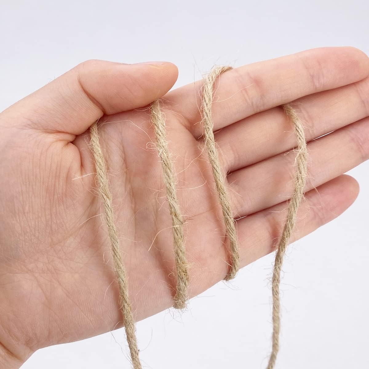 500FT Jute Twine Rope 3mm 6ply Natural Thick Garden Twine String Heavy Duty