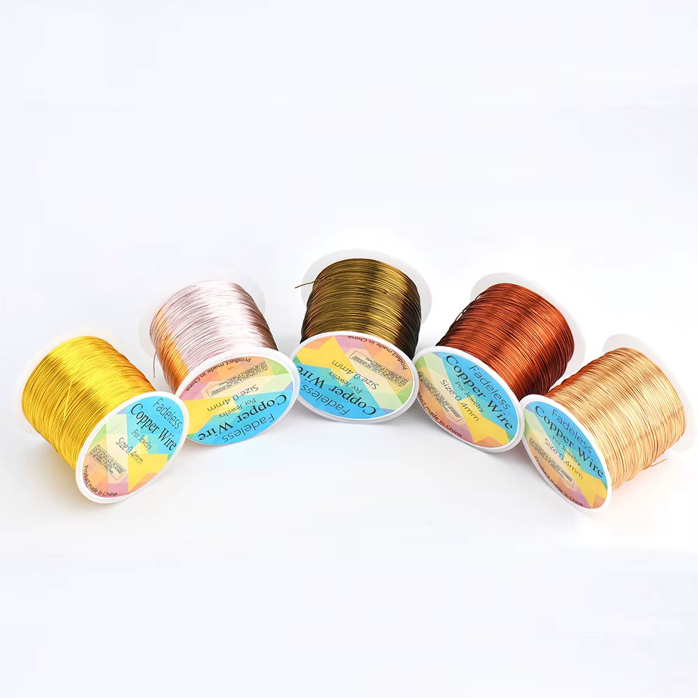 100M Copper Wire Beading Cord 0.3/0.4/0.5Mm for Jewelry Making Accessories