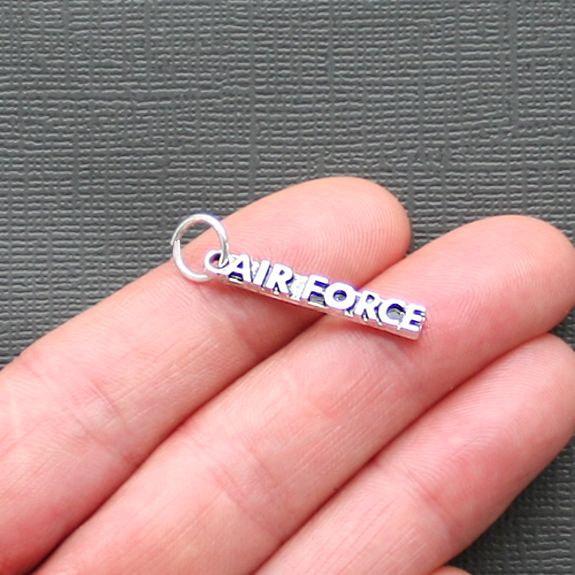 5 Air Force Charms Antique Silver Tone – SC2265
