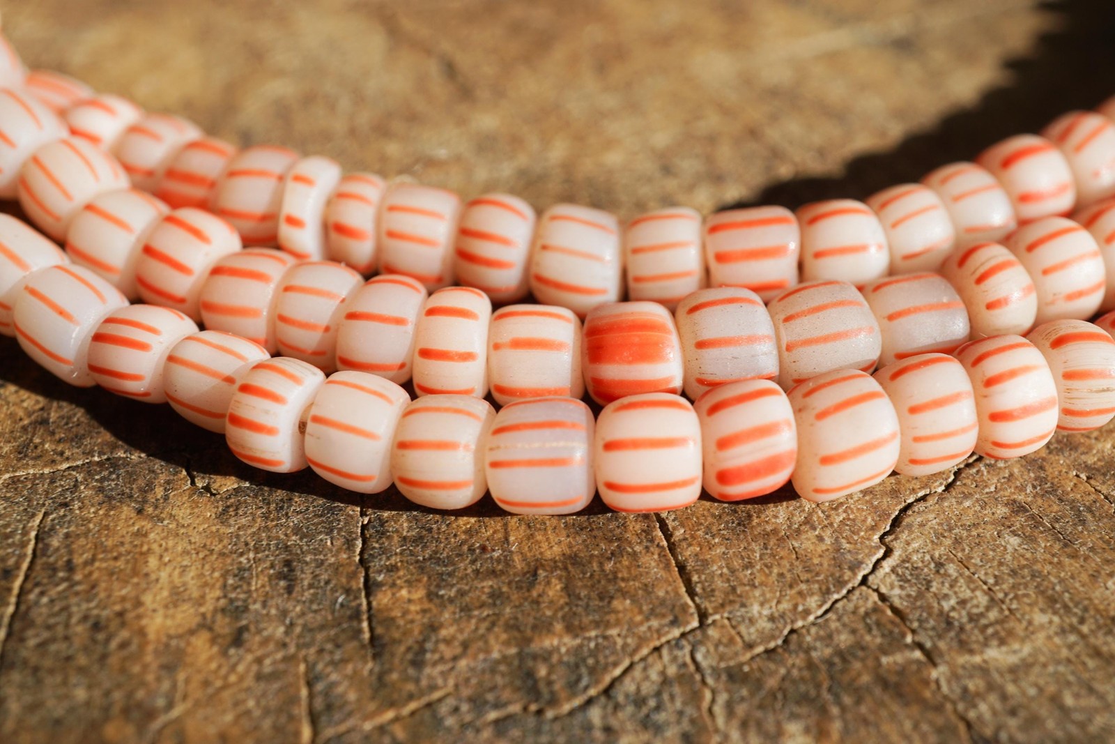 Java Glass Beads (4-6mm) Artisan Made Organic Shaped (2803A278) Indonesian