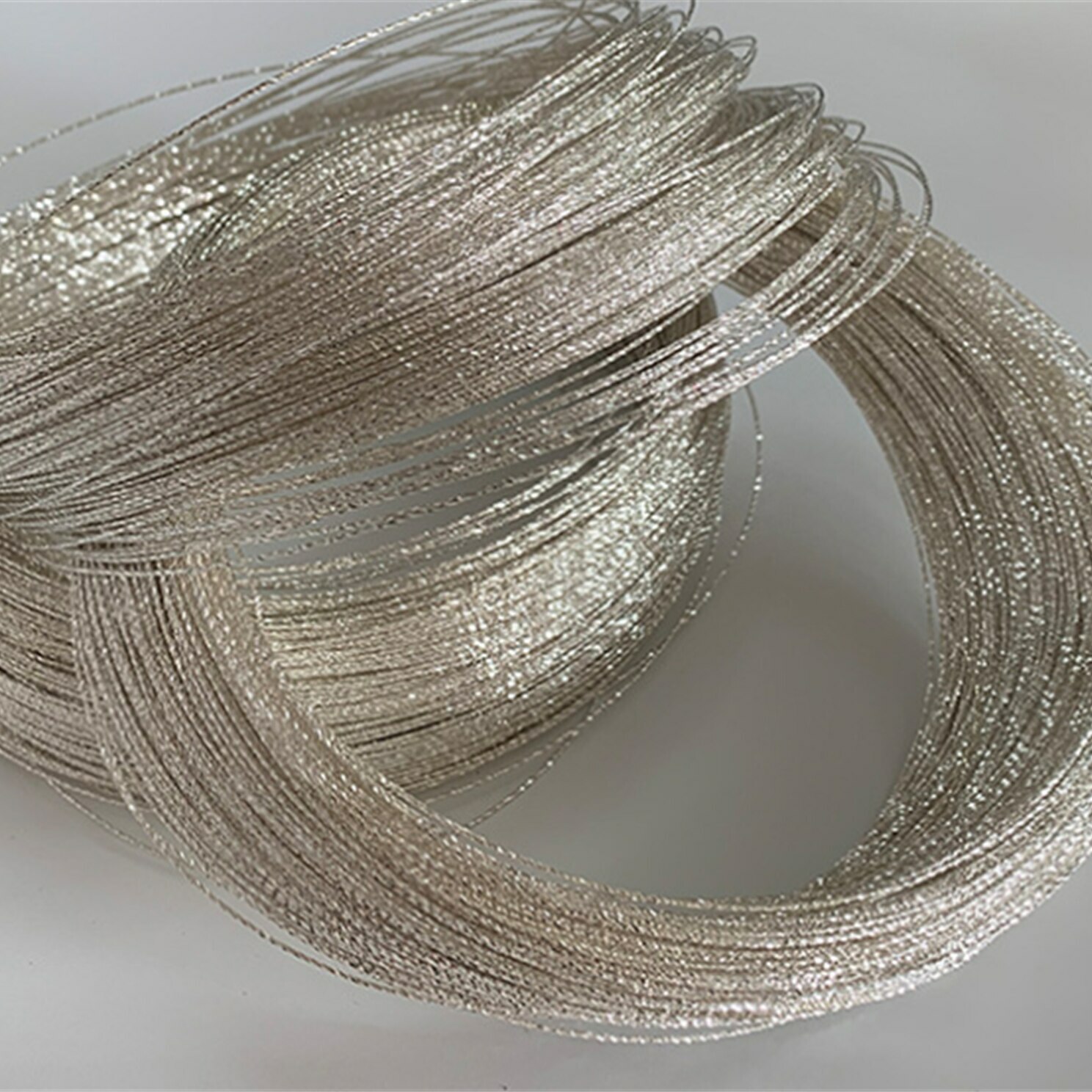 925 Sterling Silver Sparkle Shiny Wires 21 Gauge (0.7mm) 3.28 Feet (100cm)