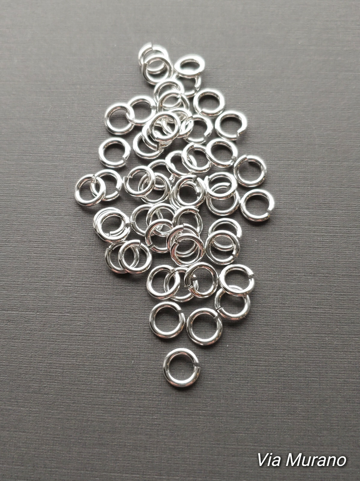 SNAPEEZ® II ULTRAPLATE® 99.9% Shiny Silver Jump Ring 7mm. Made in USA.