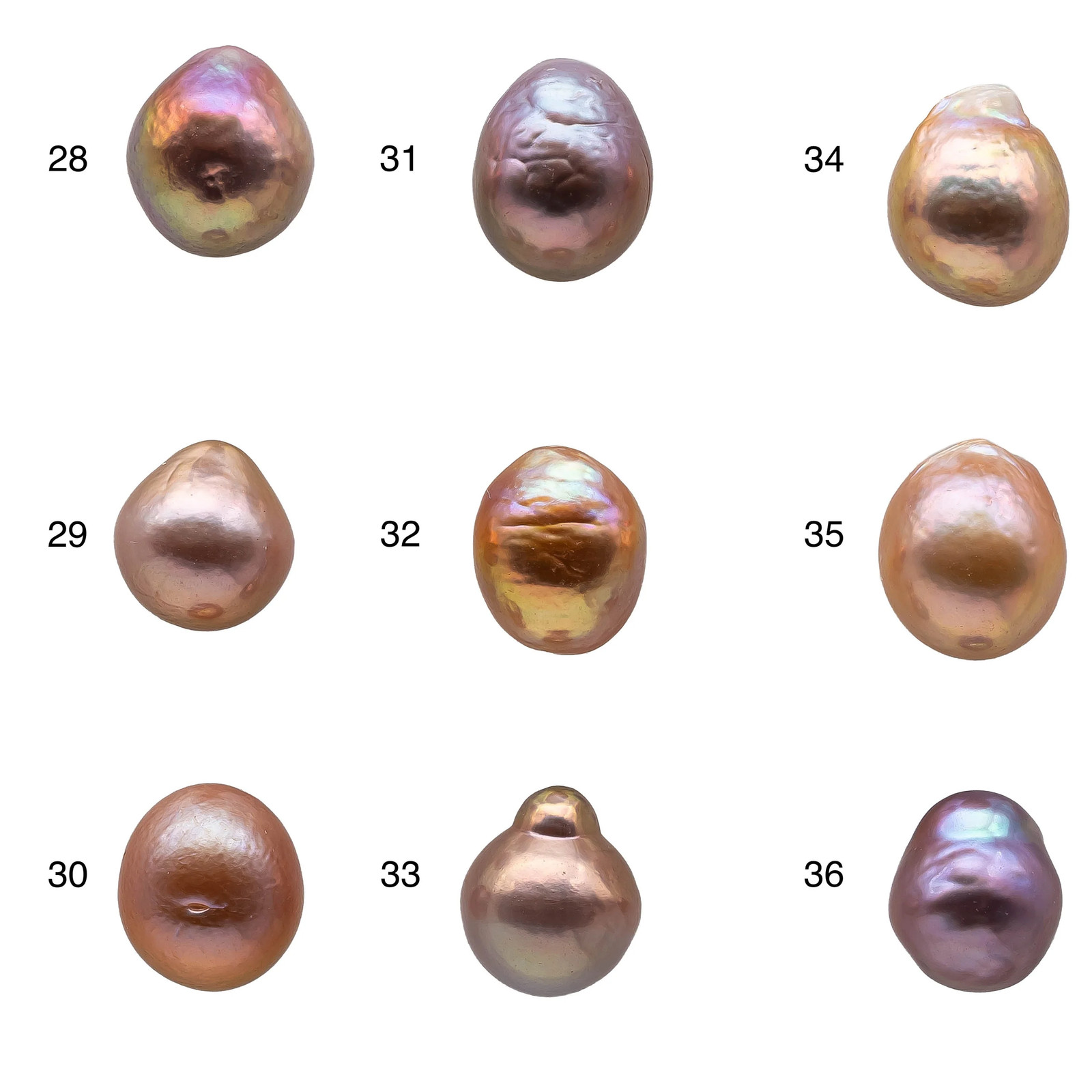 10-11mm Loose Edison Pearl with Very Nice Luster Undrilled Single Piece Freshwa
