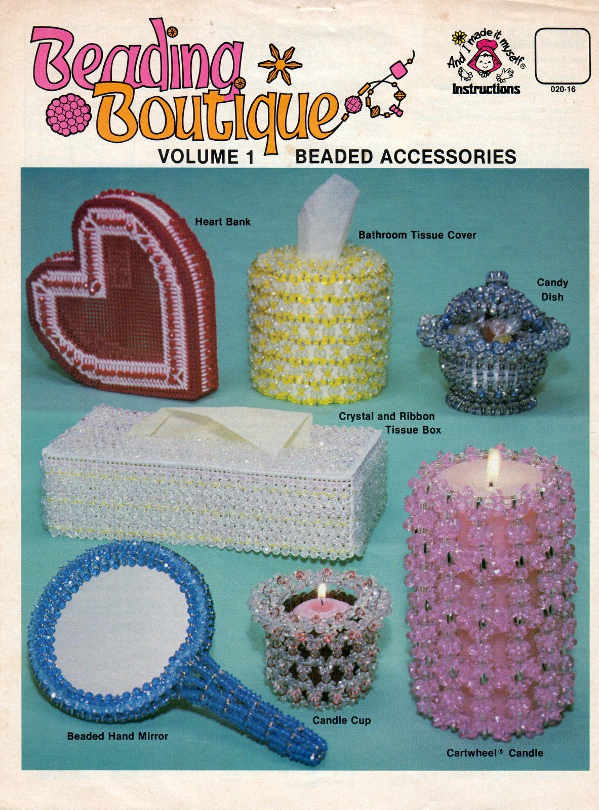 Beading Boutique Vol. 1 Tissue Box, Candlestick Holder, Candy Dish, Powder Box