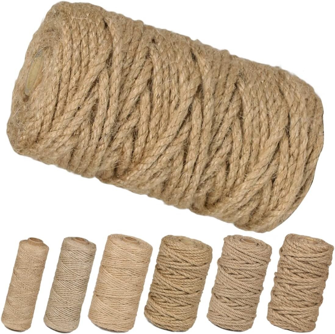 105 Feet of Heavy Duty 5mm Jute Twine – Ideal for Cat Scratchers & DIY Projects