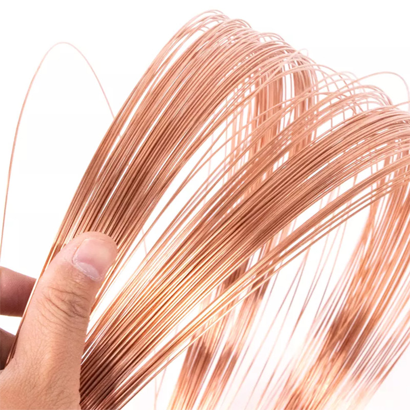 T2 Pure Copper Round Wire Diameter 0.2mm To 5mm Solid Bare Highly Conductive