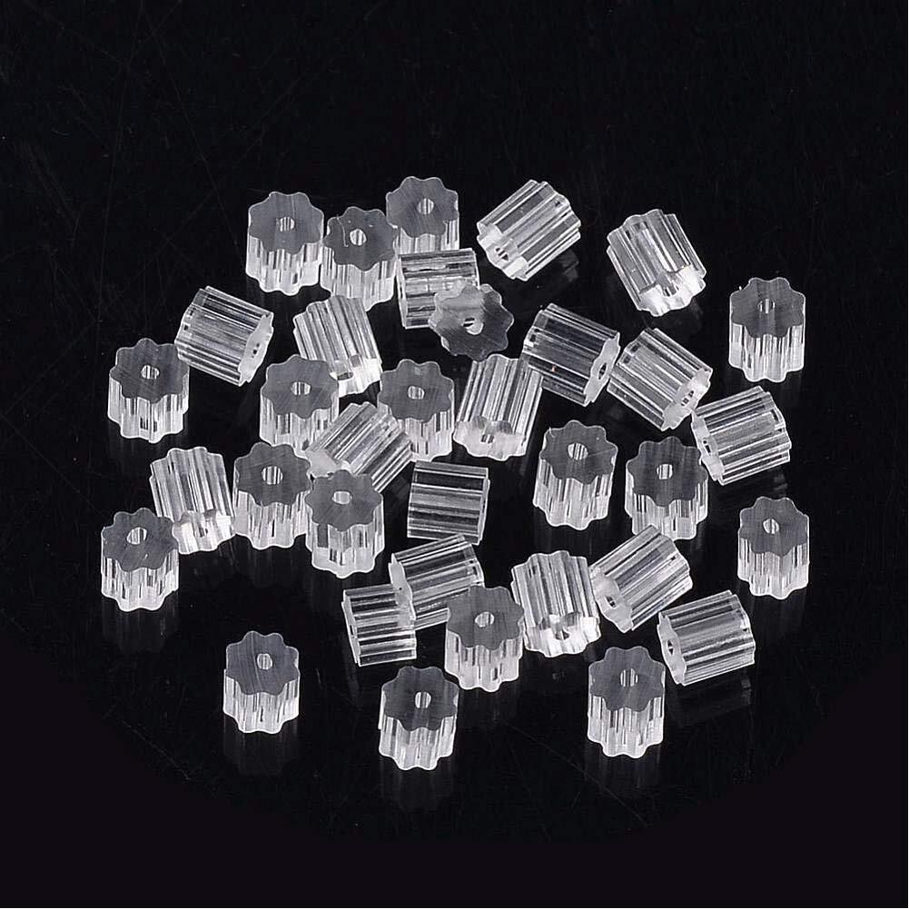 20 Pcs Silicone Earring Backs Soft Earring Stoppers for Stud Post Fishhook US