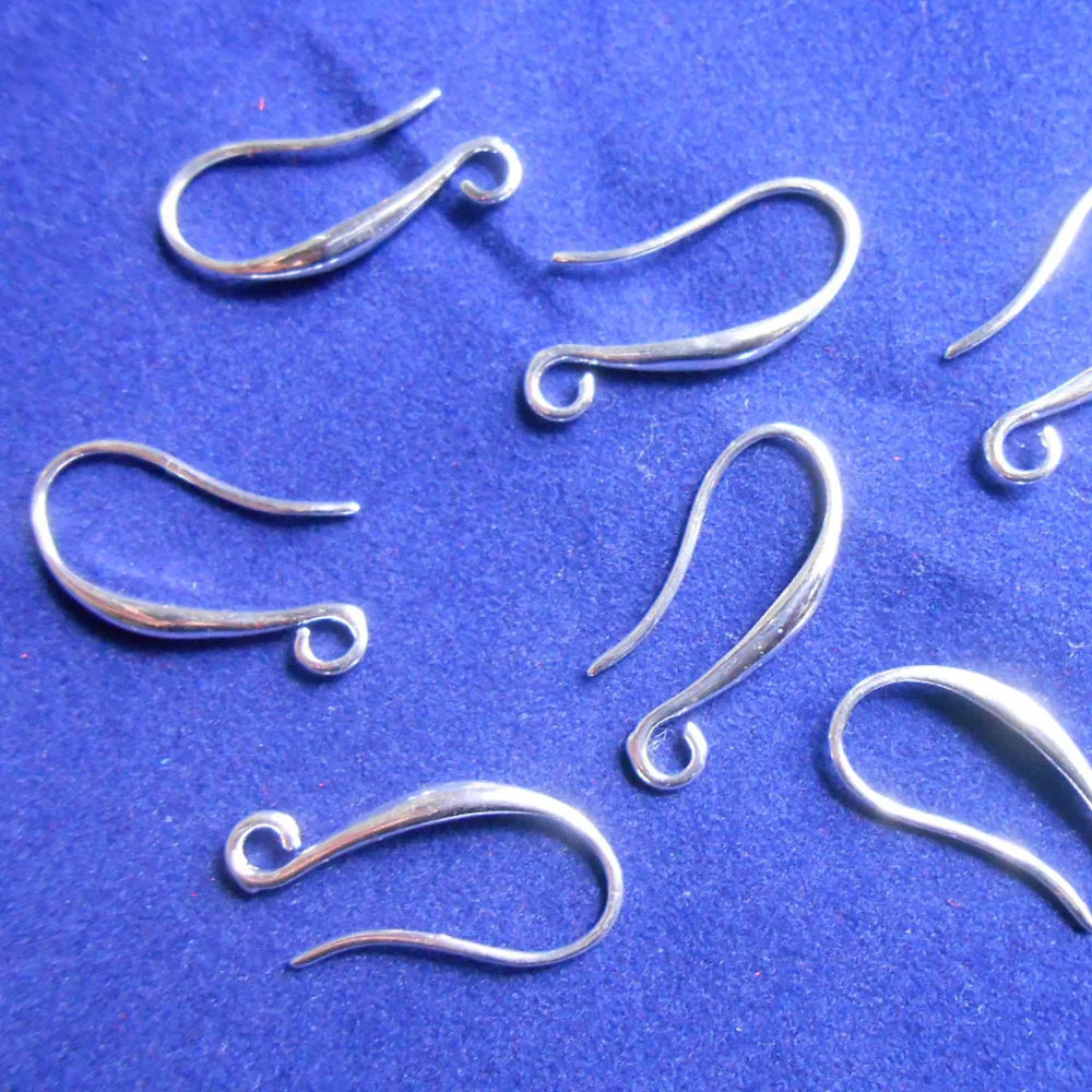 10/20/50PCS Jewelry Findings Real Pure 925 Sterling Silver Jewelry Six