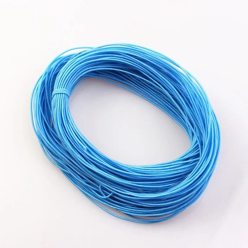 1mm Braided Elastic Cord 24M Stretch Beading Thread Jewelry Making 23 Colors