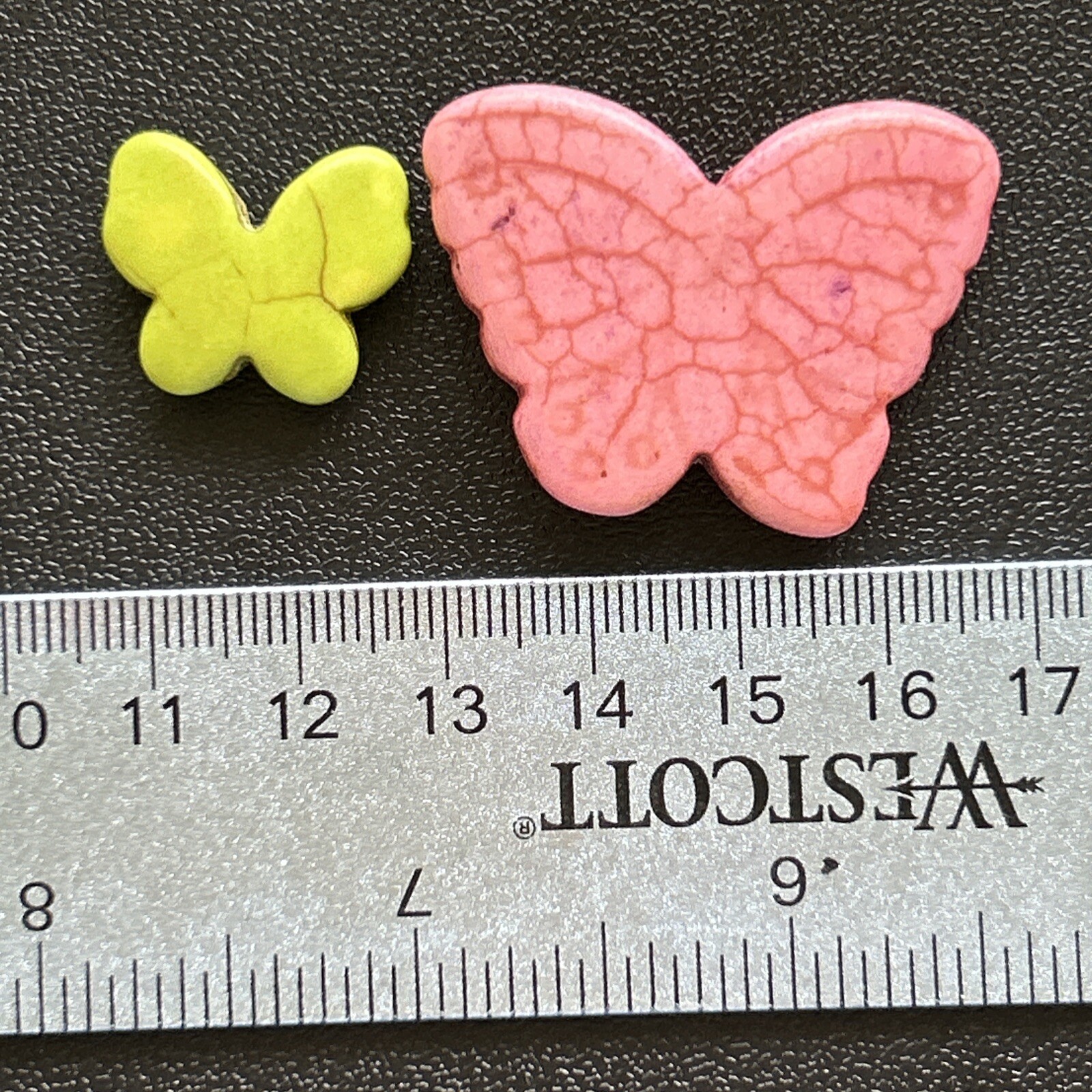 Lot of Howlite Beads Fish, Butterflies, Hearts Elephants People Mixed Sizes