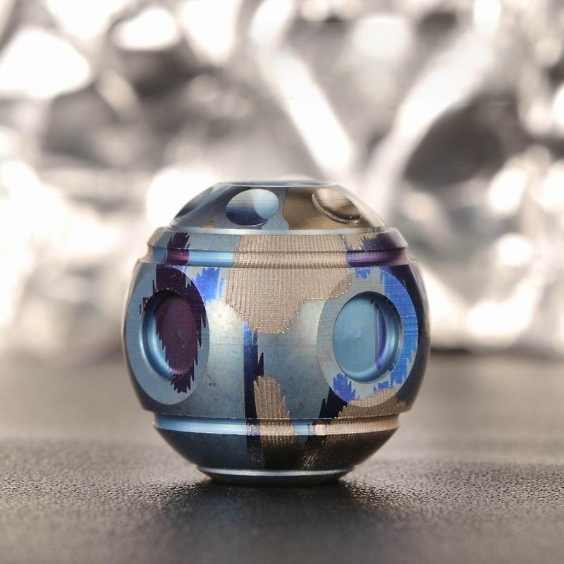 Titanium Knife Lanyard Bead Paracord Necklace Pendant Fidget Spinner EDC Charm