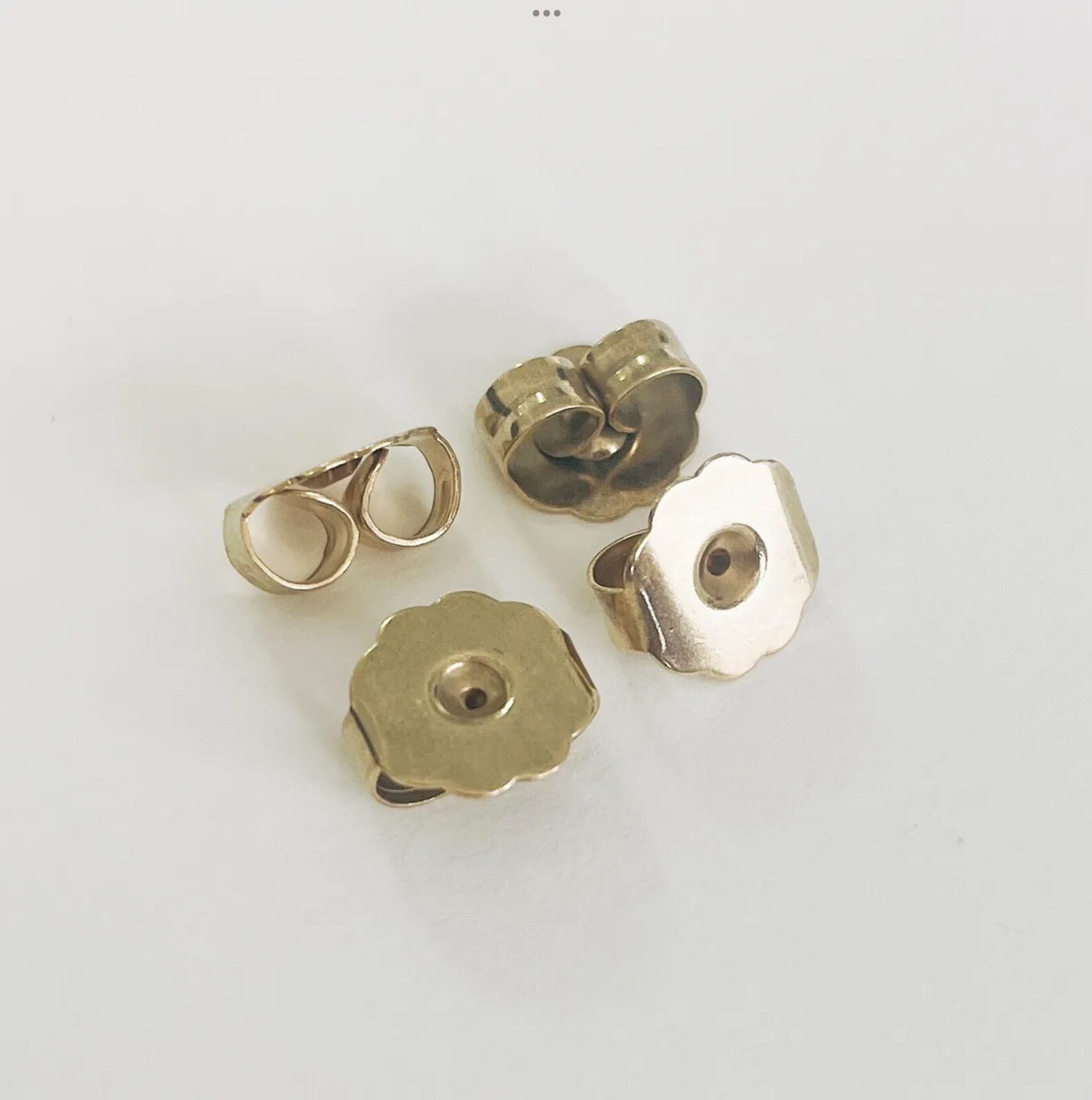 Extra-large Hypo-Allergy Surgical Stainless Steel or Gold Plated Earring Backs