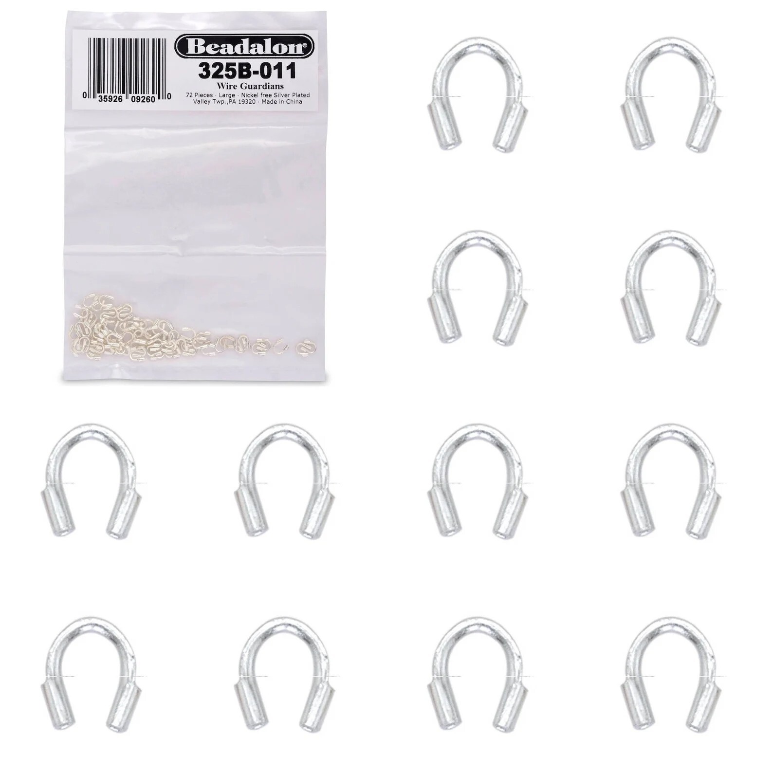 Beadalon .027″ Wire Guardians (72 PCS) Silver Plated – Bulk Package
