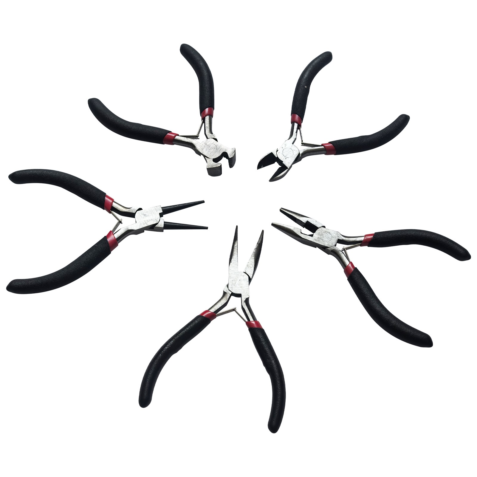 5pcs Jewelers Pliers Set Jewelry Making Beading Wire Wrapping DIY Tool Pliers
