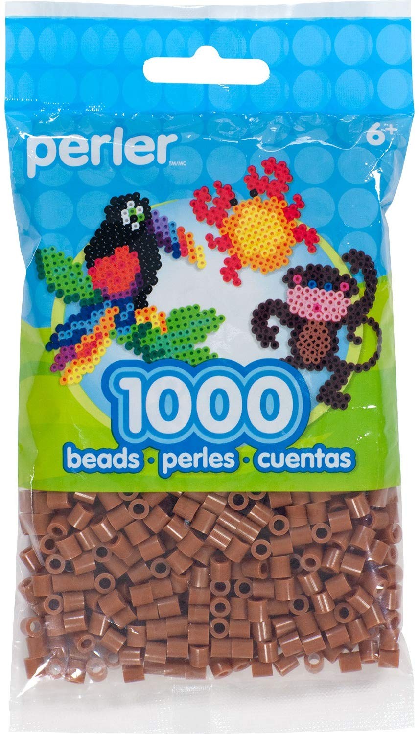 Perler Fuse Beads For Crafts, Gingerbread Small 1000 Count,