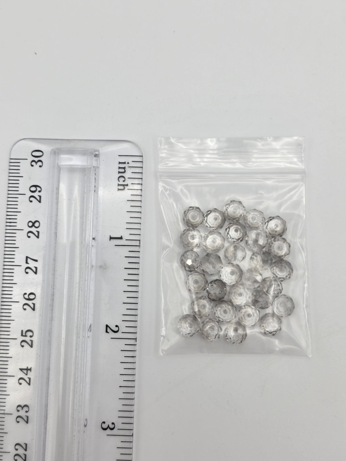 0.2 oz Bag of 4mm Glass Crystal Beads – High-Shine Faceted Jewelry & Crafting Be