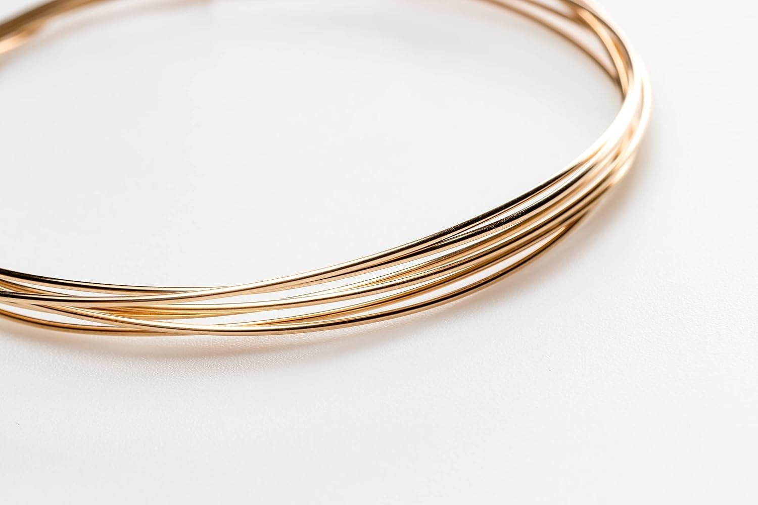 Lightweight 5FT 18 Gauge Yellow Gold Filled Wire – Half Hard for Crafts