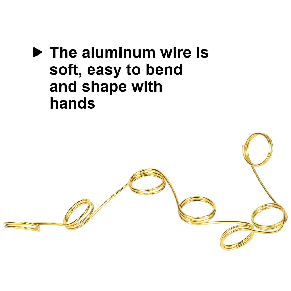 18 Gauge Aluminum Craft Wire, 165 Feet 1mm Bendable Metal Wire for Jewelry Makin