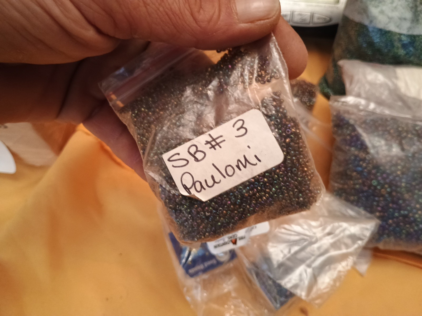 Vintage Fire Mountain Seed Beads Bags Plastics 10/0 11/0 12/0 Box Ab Seeds Mixed