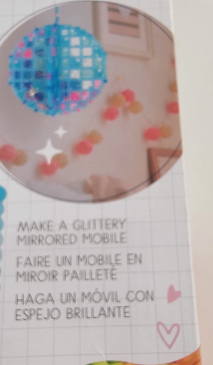 Perler By Design Group Bead D.I.Y. Fused Bead Decor 6.5×6.5″ Mirror Ball New