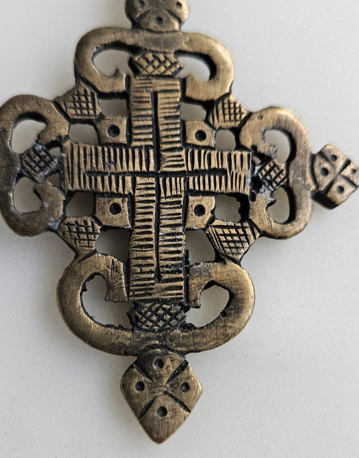 Ethiopian Coptic Cross pendant hand Made in Ethiopia African jewelry supplies