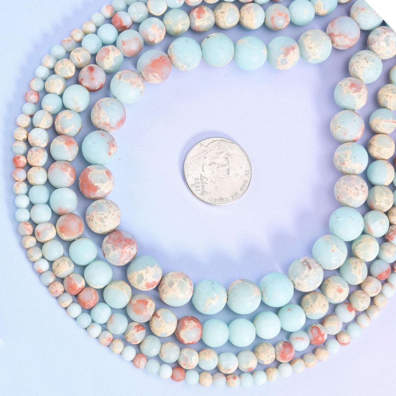Blue Shoushan Stone Matte Round Beads 4mm 6mm 8mm 10mm 15 Inch Strand