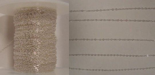5 Feet 925 Sterling SILVER Cable Chain 1mm Delicate Link ~ One 5-foot length