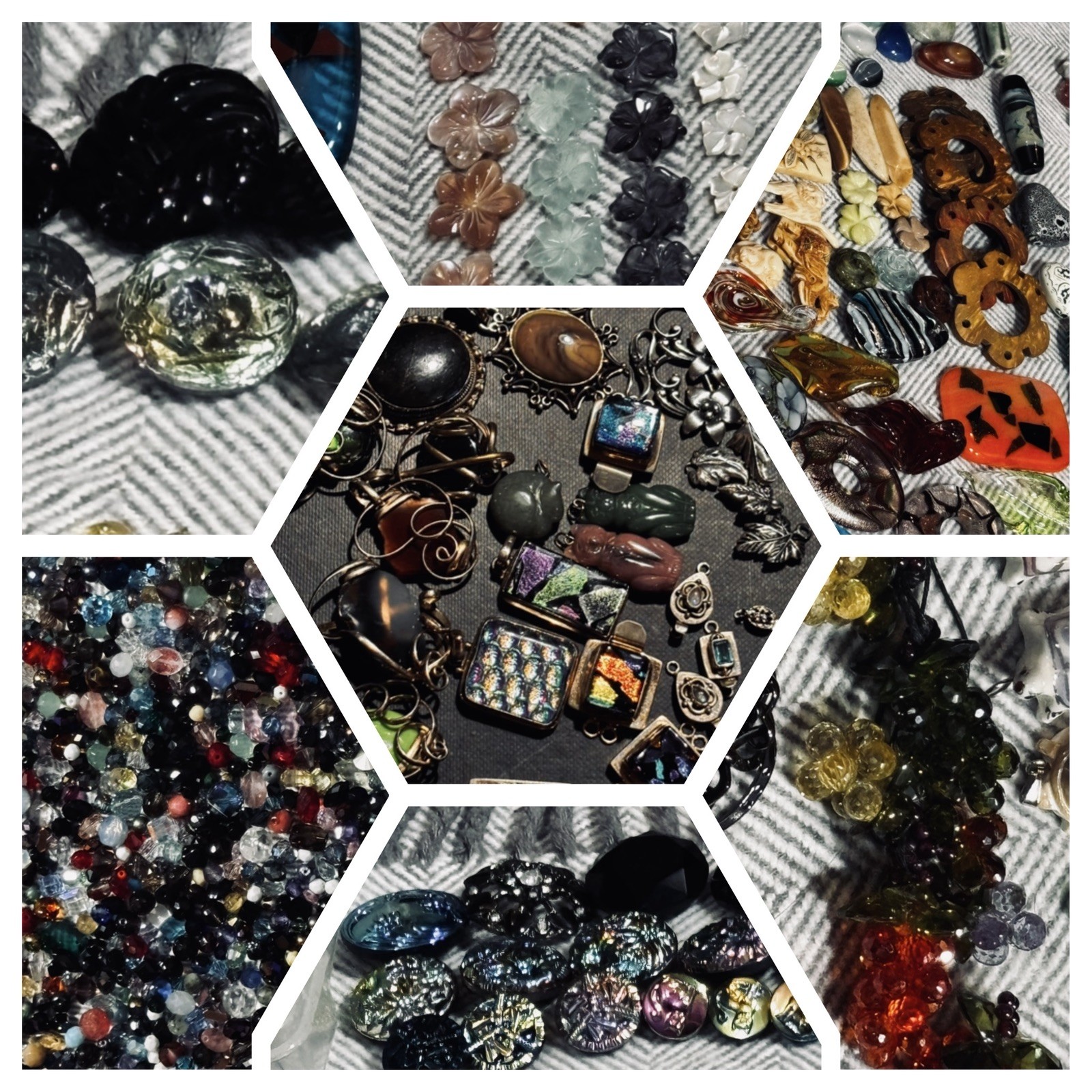 MASSIVE LOT OF JEWELRY MAKING SUPPLIES, DESIGNED PIECES, QUALITY/SEMI-PRECOUS