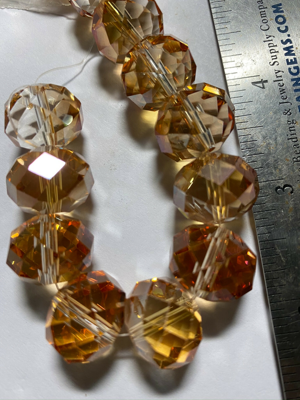 Chinarovski Faceted Glass Crystal Rondelle Beads ***UPICK*** 14mm 16mm 18mm