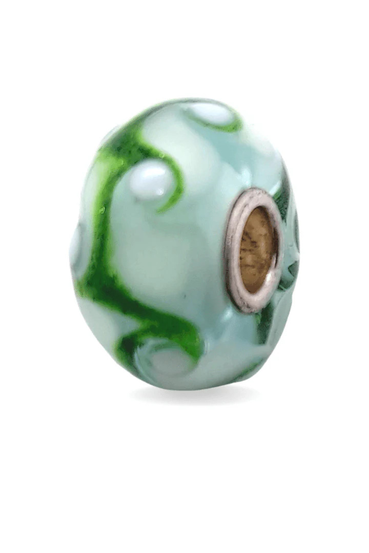 Green Vines Unique Bead #1050
