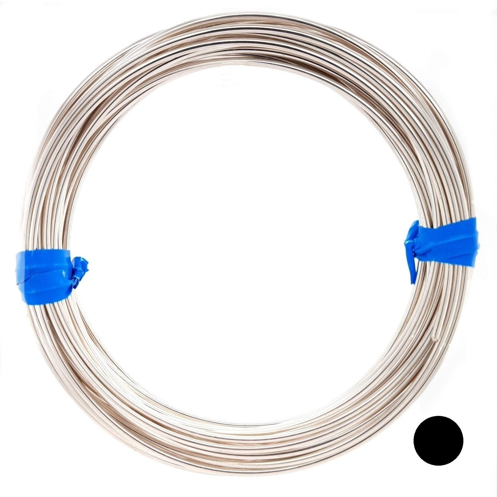 925 Sterling Silver Half Hard Wire, 14 Gauge, USA Made, Jewelry Crafting – 1 Foo