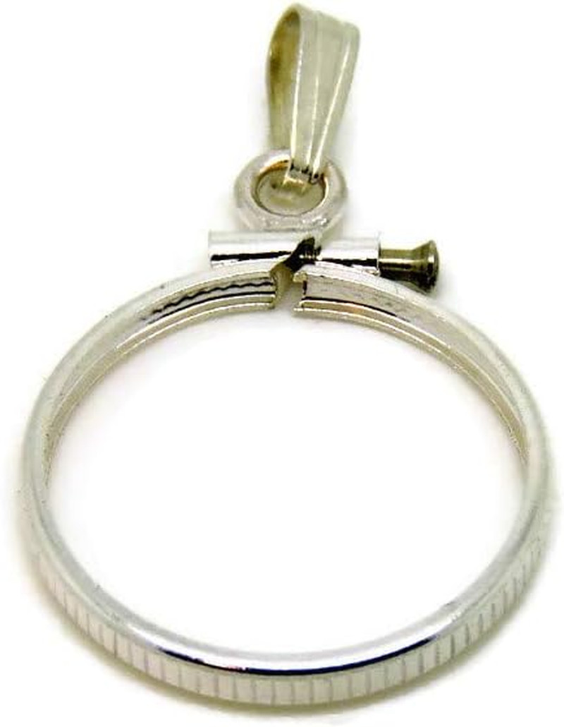DIY Jewelry: Sterling Silver Bezel for Quarter Coins – Easy to Use Pendant/Charm