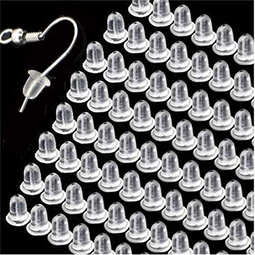 Earring Backs,Back Earrings Earring Backings Earring Backs Rubber Earring 1