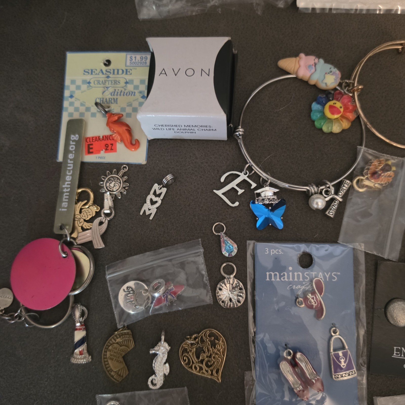 Bulk Lot 50+ Charms Pendants Vintage & Modern Mixed Jewelry Making Crafts